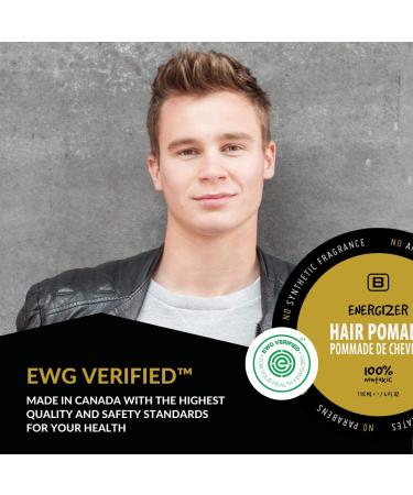 BOYZZ ONLY Vegan Black on White Energizer Hair Pomade - EWG Verified, All Natural, Medium Hold, Matte Finish - Buy Online on GoSupps.com