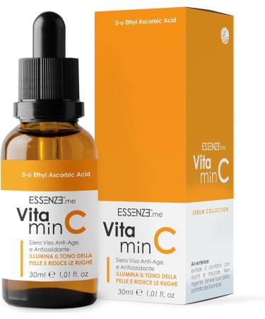 Essenze - Anti-wrinkle and Illuminating Vitamin C Face Serum - Moisturizing and Firming for the Eye Contour - Smooth Luminous and Revitalized Skin - Fast Absorption 30ml