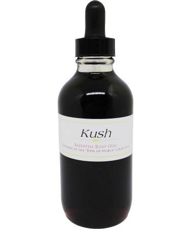Kush Scented Body Oil Fragrance Glass Dropper Top - Dark Brown - 4 oz. - ID#23028 4 Fl Oz (Pack of 1)