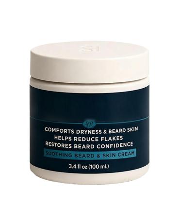 Beard Moisturizing Cream | Plant Extract Balm Men's Face and Beard Care Cream For Boyfriend Father Husband Birthday Santa Christmas Travel Home Bath