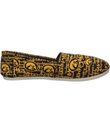 FOCO NCAA Iowa Hawkeyes Women's Canvas Slip On Shoes - Size Medium/7-8, Team Color - Buy Online on GoSupps.com