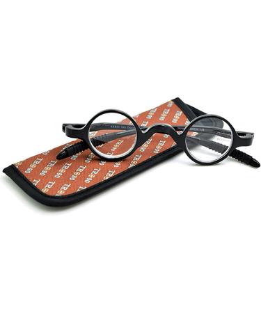 KDOQ Black Round Blue Light Filter Glasses - HD Anti Blue Light & Eye Strain Relief - Buy Online on GoSupps.com