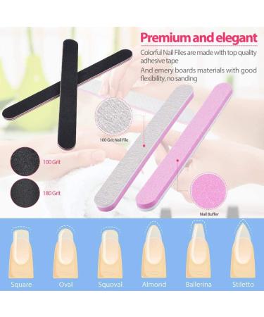 MORGLES 500 Pcs Clear Nail Tips Set with Glue and Tools - Acrylic Coffin Nail Extensions, Nail Clipper, Files, Cuticle Pusher - Fake Nails Kit - Buy Online on GoSupps.com