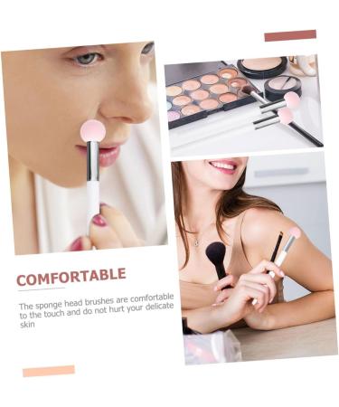 FOYTOKI 12 Pcs Sponge Makeup Brush Sponge Head Tools Makeup Eyeshadow Sponge Brush Wooden Handle - Buy Online on GoSupps.com