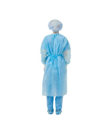 Disposable Isolation Gowns 10EA Non-Woven, Latex-Free with Knit Cuff 35g - Buy Online on GoSupps.com