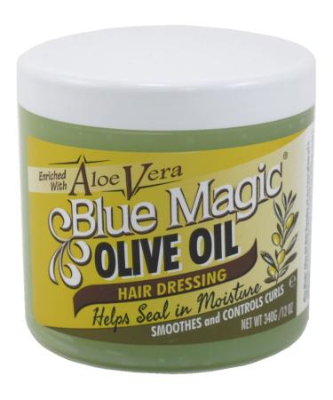 Shop Blue Magic Olive Oil Hair Dressing with Aloe Vera - 12 oz | Nourish & Shine Your Hair - International Shipping Available - Buy Online on GoSupps.com