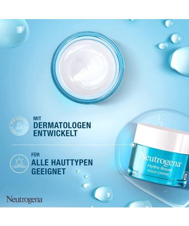 Neutrogena Hydro Boost Face Cream - Oil-Free Fragrance-Free Aqua Cream with Hyaluron for Dry Skin | 6x50ml Moisturizer - Shop Internationally - Buy Online on GoSupps.com