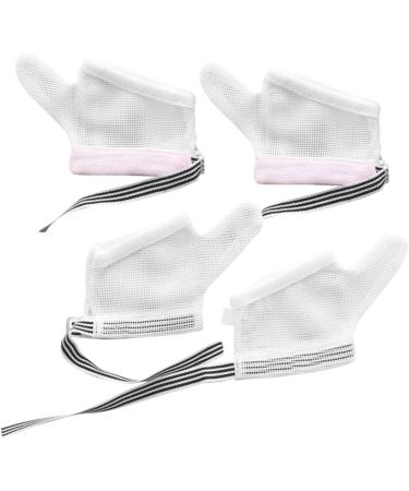 Healeved Anti-Eating Gloves - 6 Pairs Kid Hand Mittens Thumb Protector | Finger Sleeves for Baby - Nylon Baby Protection Gloves | Pink Black - Set of 3 (11x7x0.5cm) - Buy Online on GoSupps.com