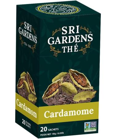 Sri Gardens Cardamom Black Tea 20 Tea Sachets 40g - Buy Online on GoSupps.com