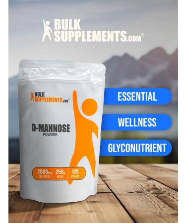 BulkSupplements.com D-Mannose Powder - 2000mg per Serving 250g (8.8 oz) (Pack of 1) - Buy Online on GoSupps.com