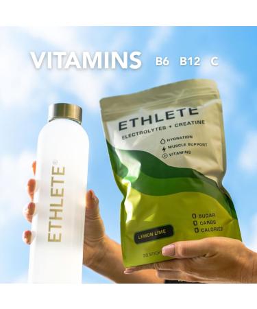Ethlete Electrolytes + Vitamins + Creatine Powder 3-Pack Bundle Variety Bundle (3-Flavors) 5g Creatine Monohydrate with Electrolytes Vitamins B6 B12 & C (Raspberry Lemon) - Buy Online on GoSupps.com