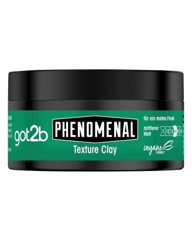 Schwarzkopf got2b Phenomenal Mann O Mann Texture Clay 100ml - Unscented Hair Styling Product for Men | International Shipping Available - Buy Online on GoSupps.com