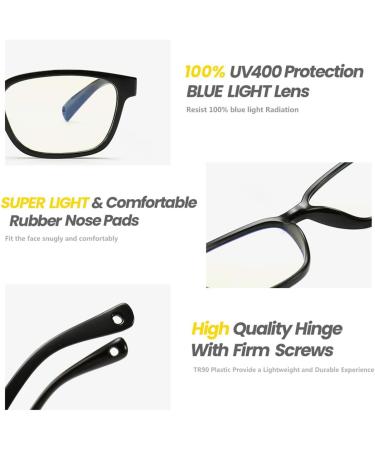 Tofox Children s Blue Light Filter Glasses | Anti-UV Safety Glasses for Boys & Girls | TR90 Frame Anti-Fatigue | Color 4 - Buy Online on GoSupps.com