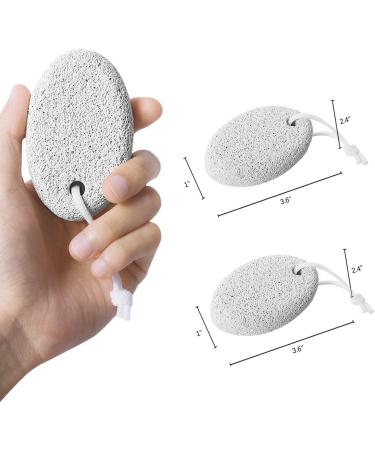 Pumice Stone 2Pcs Natural Lava Foot File for Callus Removal - Hand & Body Scrubber - Buy Online on GoSupps.com