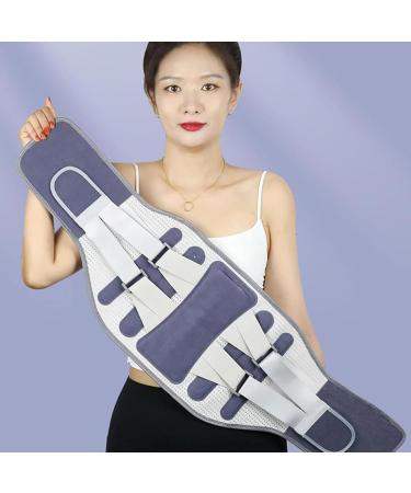 Lower Back Brace | Back Protective Brace for Men - Lumbar Traction Device Lower Back Support Brace for Men Women Back Reliever Spinal Belt Blue L - Buy Online on GoSupps.com