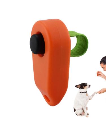 ITRIMAKA Pet Clicker trainer pet-clicker training device-cat training clicker |Dog training clickers pet training clickers positive behavioral amplifiers for cats pets orange e