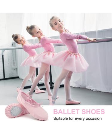 Flintronic Ballet Shoes for Girls & Women - Leather Sole Dance Gymnastics & Yoga Shoes in Far Pink (20 EU & 30 EU) - Buy Online on GoSupps.com