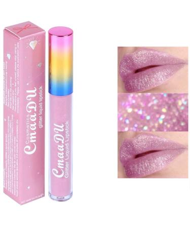 Allbesta Long Lasting Metallic Liquid Lipstick Waterproof Matte Lipgloss Non Stick Cup 01#