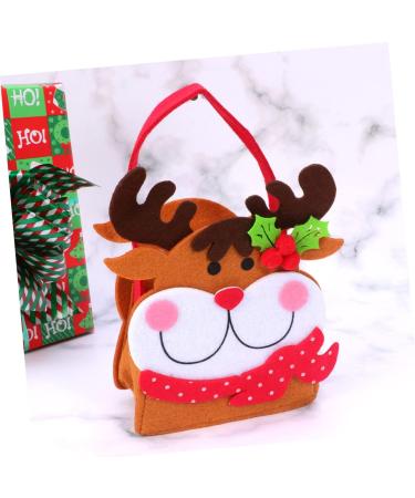 Ciieeo Christmas Bags Christmas Decorations Holiday Present Bag Christmas Candy Pouch 3D Candy Bag - Buy Online on GoSupps.com