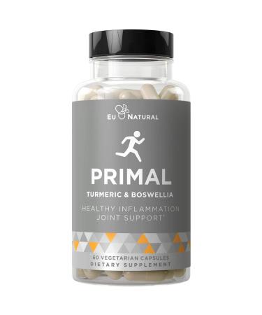 Primal Joint Support & Healthy Inflammation  Immune Support, Whole-Body Flexibility, Active Mobility Men & Women  Turmeric Curcumin, Boswellia  60 Vegetarian Soft Capsules