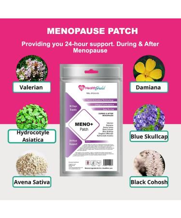 Meno+ Patch | 30 Day Supply | Menopause & Perimenopause Supplement for Women - Buy Online on GoSupps.com
