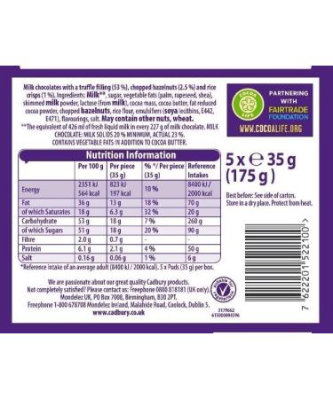  Cadbury Cadbury 5 x Milk Chocolate Puds 175g - Christmas Present Birthday Gift Official Gift - Buy Online on GoSupps.com