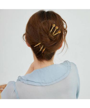24 Pcs Boho Vintage Wood Hair Sticks - Retro Hair Chopsticks Decorative Hair Forks for Long Hair Women - Buy Online on GoSupps.com