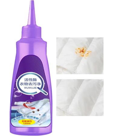 Laundry Spot Stain Remover - Laundry Stain Remover | 120ml Wash Free Spot Cleaner for Clothes Laundry Removes Pet Stains Red Wine Grease Ink & Coffee Stains Fast Purble - Buy Online on GoSupps.com