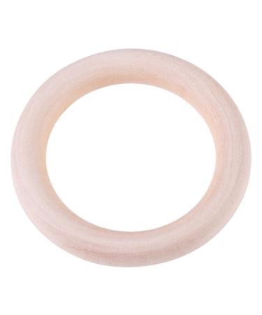 Bite rings 10 pieces of natural wood baby bite ring smooth baby bite ring toys to calm the gums multi-purpose-baby toy rings body care