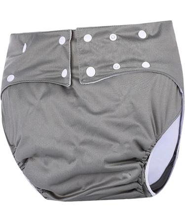 Adult Cloth Diapers - Reusable Leakproof & Anti-Incontinence - Grey (72-92 cm) | Eco-Friendly & Comfortable - Buy Online on GoSupps.com