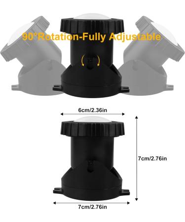 Pond Lights Mains Powered NATPOW Underwater Spot Lights RGB Aquarium Lights with Remote Control IP68 Multicoloured Submersible for Aquarium Garden Yard Pool Fountain Pond (6-in-1) Rgb-set of 6 - Buy Online on GoSupps.com