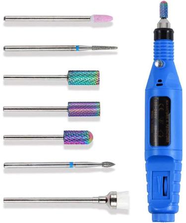 GLOA Electric Nail Drill Bit Set Nail File Bits Cuticle Remover Bits 7Pcs Tungsten Steel Ceramics Remove Gel Polish Manicure Pedicure Nail Drill Bits 9# - Buy Online on GoSupps.com
