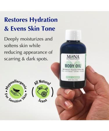 Buy MONA Brands Natural Body Oil - Hydrate Moisturize & Soften All Skin Types | Antioxidants & Vitamins | Fast Absorbing Apricot & Lavender - 2 Fl Oz - Buy Online on GoSupps.com