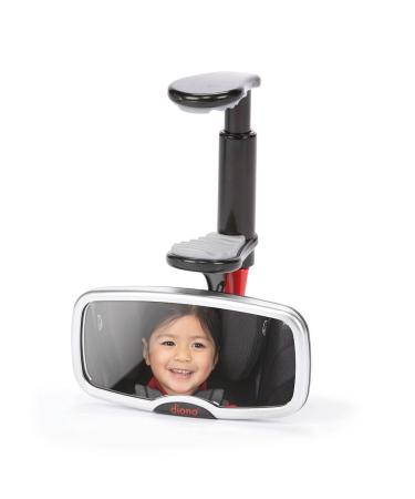 Diono See Me Too Rear View Baby Mirror for Car Fully Adjustable with Wide Crystal Clear View Shatterproof Crash Tested