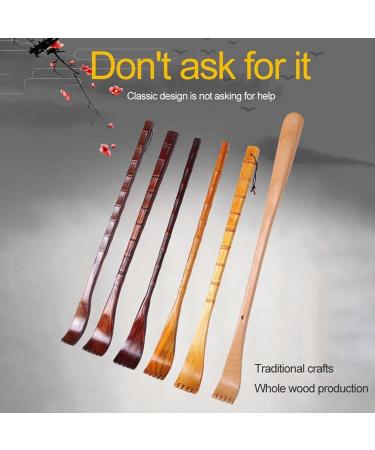 Bamboo Back Scratchers - Long Wooden Claw Body Massage Device (2 pcs 48 cm) for Itch Relief & Relaxation - Buy Online on GoSupps.com