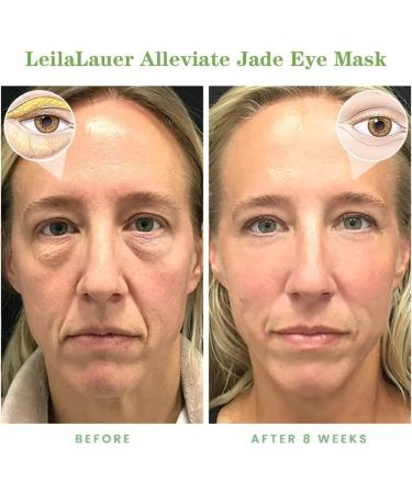 Leila Lauer 100% Natural Jade Eye Mask for Anti-Aging - Reusable Hot or Cold Therapy (1pc) - Buy Online on GoSupps.com