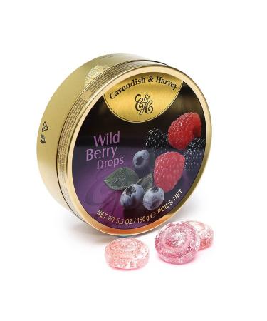 Cavendish and Harvey Wild Berry Drops Hard Candy - 175g (1 Pack)