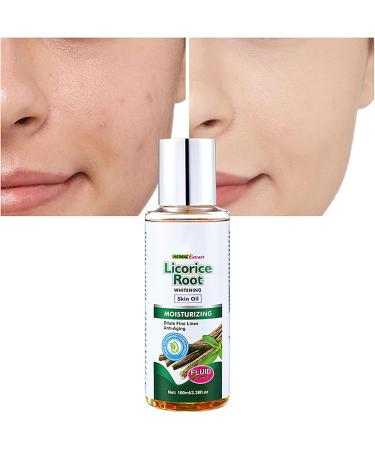 Povanjer Licorice Root Facial Oil 338 fl oz Licorice Root Essential Extract Oil for Hydration White Facial Oil with Moisturizing and Whitening Action - Buy Online on GoSupps.com