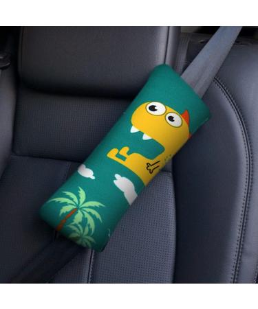 Cute Dinosaur Seat Belt Pads - 2 Pcs Soft Safety Covers for Kids and Adults - Buy Online on GoSupps.com