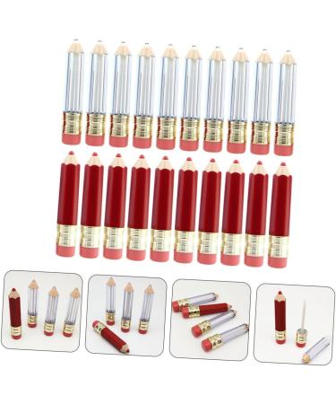 PartyKindom Lot De 20 Tubes De Brillant L vres Vides Et Rechargeables Taille Mini Plastique Transparent Et Rouge Pour Diy Maquillage Usage D butant Recharges Cosm tiques - Buy Online on GoSupps.com
