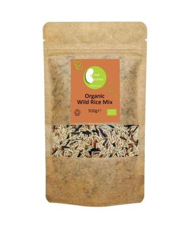 Organic Wild Rice Mix - Certified Organic - by Busy Beans Organic (500g) - Buy Online on GoSupps.com