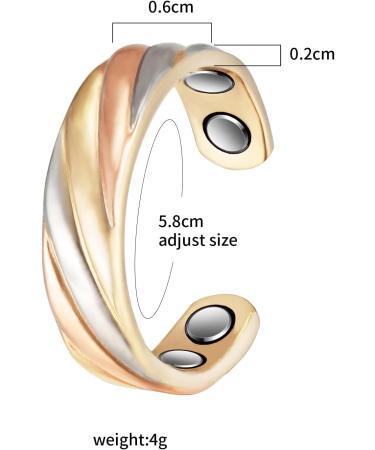 Magnetic Therapy Ring for Men & Women - 3500 Gauss Pain Relief for Arthritis & Migraines | Style C - Buy Online on GoSupps.com