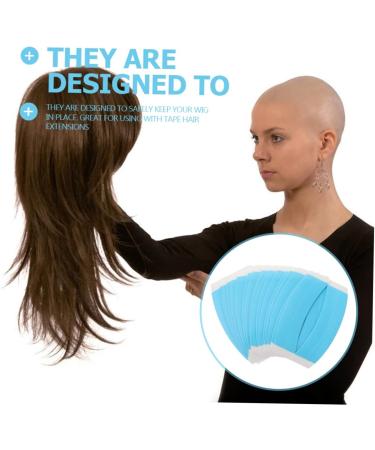 LALAFINA Two Sided Tape 23 Sheets Double Sided Wig Film Hair Wig Adhesive Strips Hair Extension Sticker Tape for Hair Extension Wig Tape Parts Wig Tape Supply Water Proof Glue Sticky Stick - Buy Online on GoSupps.com