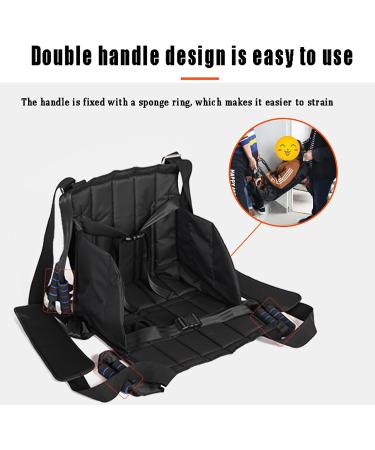 Patient Lift Transferring Belt Patient Lift Stair Slide Sling with 8 Handles and Safety Straps 220 Lb Max Load and Durable Skin Friendly Fabric for Transferring Seniors Handicapped - Buy Online on GoSupps.com