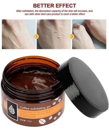 120g Coffee Exfoliating Scrub Gel - Dead Skin Remover & Moisturizer for Face, Hands, and Feet - Buy Online on GoSupps.com