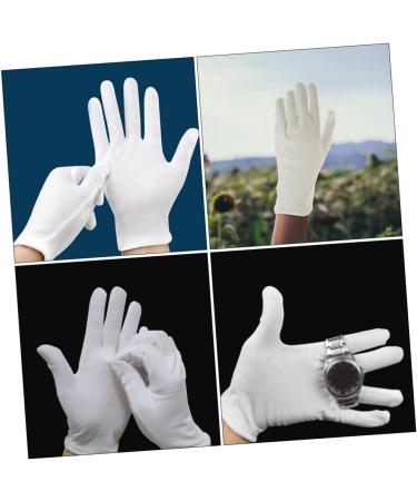 minkissy 12 Pairs Moisturizing Gloves Cotton Gloves for Women White Cotton Gloves for Dry Hands Working Cotton Gloves for Adult White Gloves Working Cotton Gloves for Men Work Gloves - Buy Online on GoSupps.com