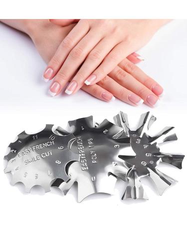 SILPECWEE 3 Pack Easy French Smile Line Acrylic Gel Cutter Tool C-Shape Manicure Edge Trimmer Stencil Template Tips (29 Size) - Buy Online on GoSupps.com