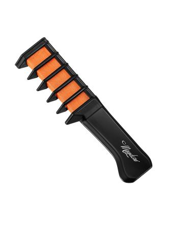Maydear Temporary Hair Chalk Comb - Non Toxic Hair Color Comb and Safe for Kids - Orange New Orange
