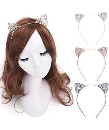 Fodattm 3pcs Girls Cat Ear Headbands - Cute Hairbands for Kids | International Shipping Available - Buy Online on GoSupps.com