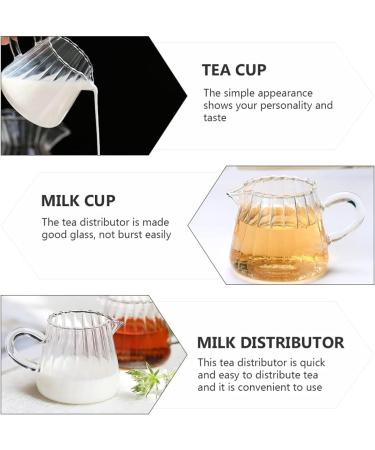 Hemoton Glass Creamer Pitcher Glass Creamer Small with Handle Tea Coffee Creamer Pitchers Dispenser Sauce Serving Pitcher Creamer Jug for Kitchen Clear Glass Creamer Pourer - Buy Online on GoSupps.com